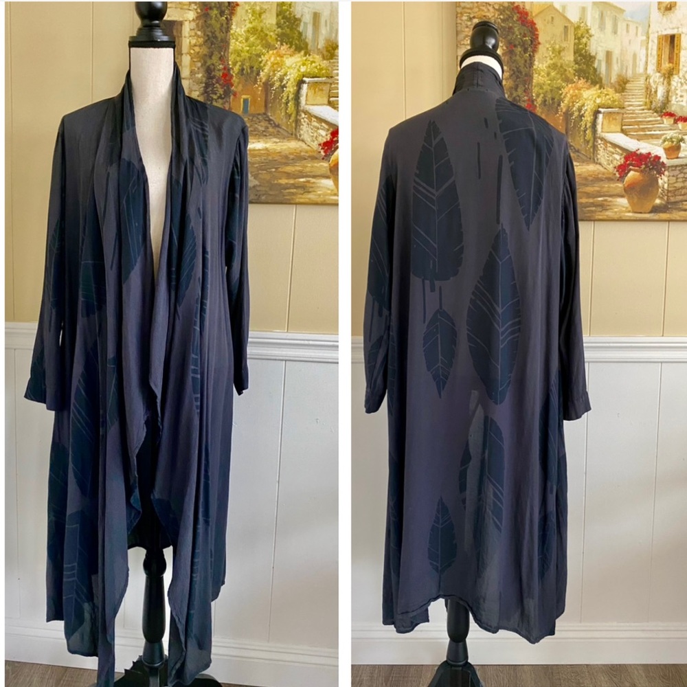 New Grizas Hand Painted Open Front Duster Jacket - image 2